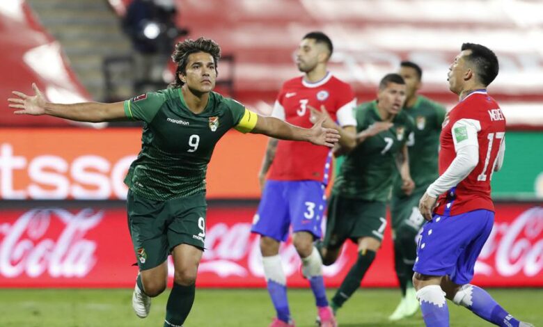 News Point dor la Bolivie a fait match nul 1 1 avec le Chili pour les eacuteliminatoires du Qatar 2022