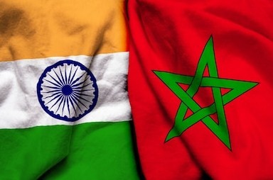 india morocco flag together 260nw 1043296360