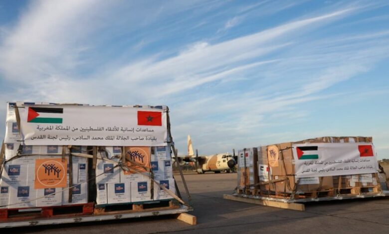 Aide humanitaire aux palestiniennes Aeroport dEl Arich 850x560 1
