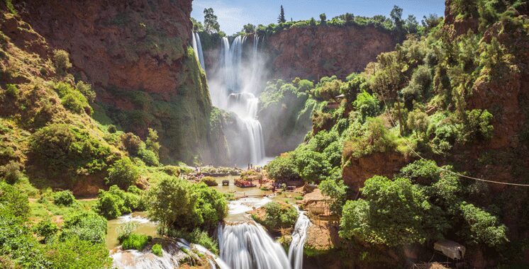 Azilal : 150 MDH pour la réhabilitation du site touristique des cascades d’Ouzoud 1 Les cascades dOuzoud une contree paradisiaque au milieu dune flore