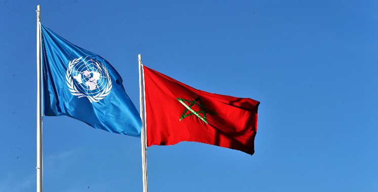 Drapeau Maroc ONU
