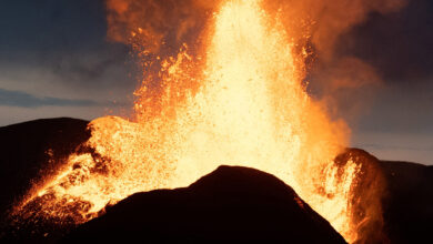 nouvelle eruption volcanique dans le sud ouest de l islande