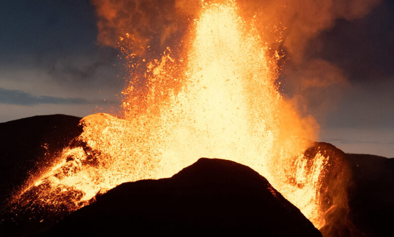 nouvelle eruption volcanique dans le sud ouest de l islande