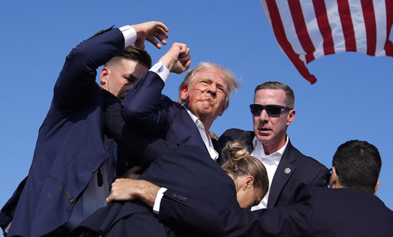 15057100 071324 wpvi trump campaign incident fist pump AP photo img