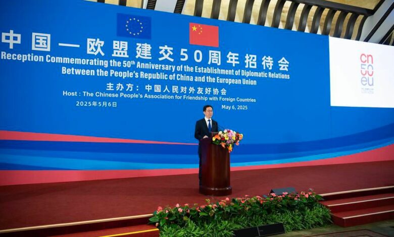 Le vice-président chinois : Les relations entre Pékin et l’Union européenne, un pilier de la stabilité mondiale face aux tensions internationales 1 WhatsApp Image 2025 05 06 at 20.51.57