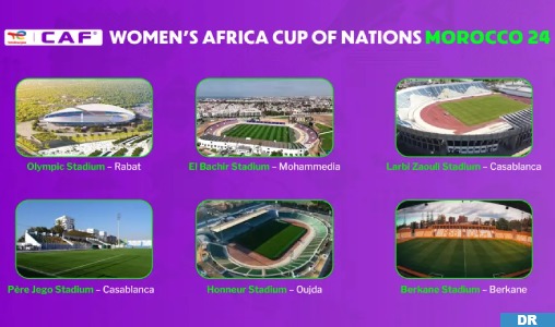 CAN féminine (Maroc-2024): Six stades dans cinq villes accueilleront la compétition (CAF et COL) 1 ced9e5f4 7371 45de 94bb b3ede26c5bdf