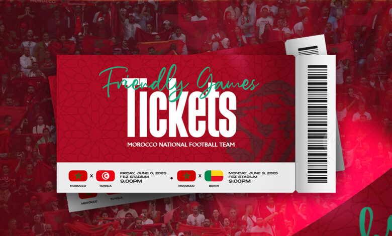 Amical: Maroc-Bénin à guichets fermés (FRMF) 1 tICKETS sITE76