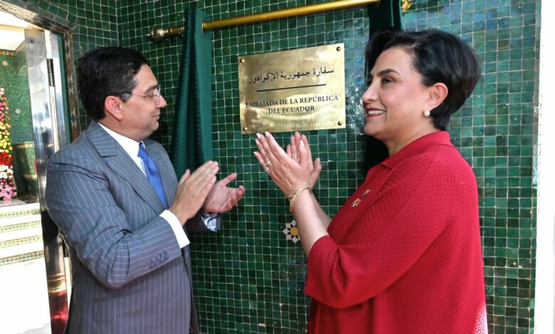 Le Maroc et l’Équateur inaugurent une nouvelle ère de coopération stratégique avec l’ouverture de l’ambassade équatorienne à Rabat et la signature d’accords de partenariat global 1 e2eb2fbc b715 4bbb 803e 29b464315e35