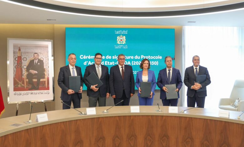 Le Chef du gouvernement préside la cérémonie de signature d’un protocole d’accord entre le gouvernement et l’Office National des Aéroports 1 fba117b0 fd9b 42b2 b314 fcbc5767d918