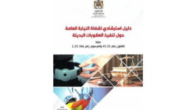 Peines alternatives : Le Ministère public publie un guide de référence destiné aux magistrats du parquet 6 Gy iNmGWUAEauaW