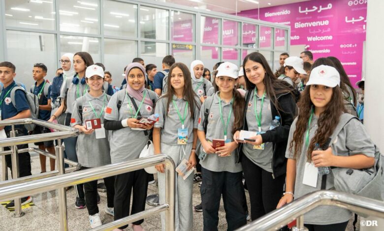 Arrivée à Casablanca d'enfants maqdessis pour participer à la 16e édition des colonies de vacances 1 GyEtjinXwAAnurz 1