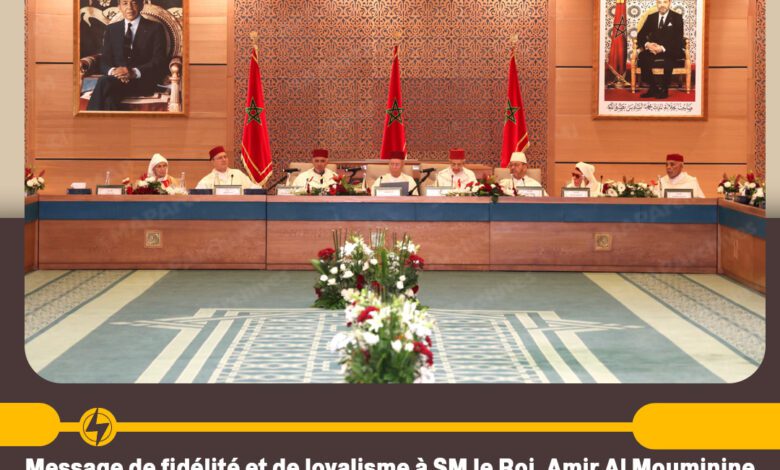 Message de fidélité et de loyalisme à SM le Roi, Amir Al Mouminine, du SG du Conseil supérieur des Oulémas, à l’occasion de la clôture de la 37e session ordinaire du Conseil 1 67