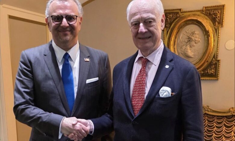 Massad Boulos rencontre Staffan de Mistura et affirme : il est temps de mettre fin au conflit du Sahara 1 WhatsApp Image 2026 06 11 at 22.27.25