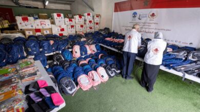 Agence Bayt Mal Al-Qods Acharif : achèvement de l’opération de distribution des cartables scolaires 5 DR8441996